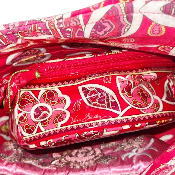 Vera Bradley Rosy Posies Sweetheart Patent Mini Bag - Picture 6 of 7